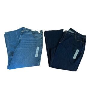 NWT Lot of 2 Old Navy High Ride & Extra High Rise Jeans Plus Size 26